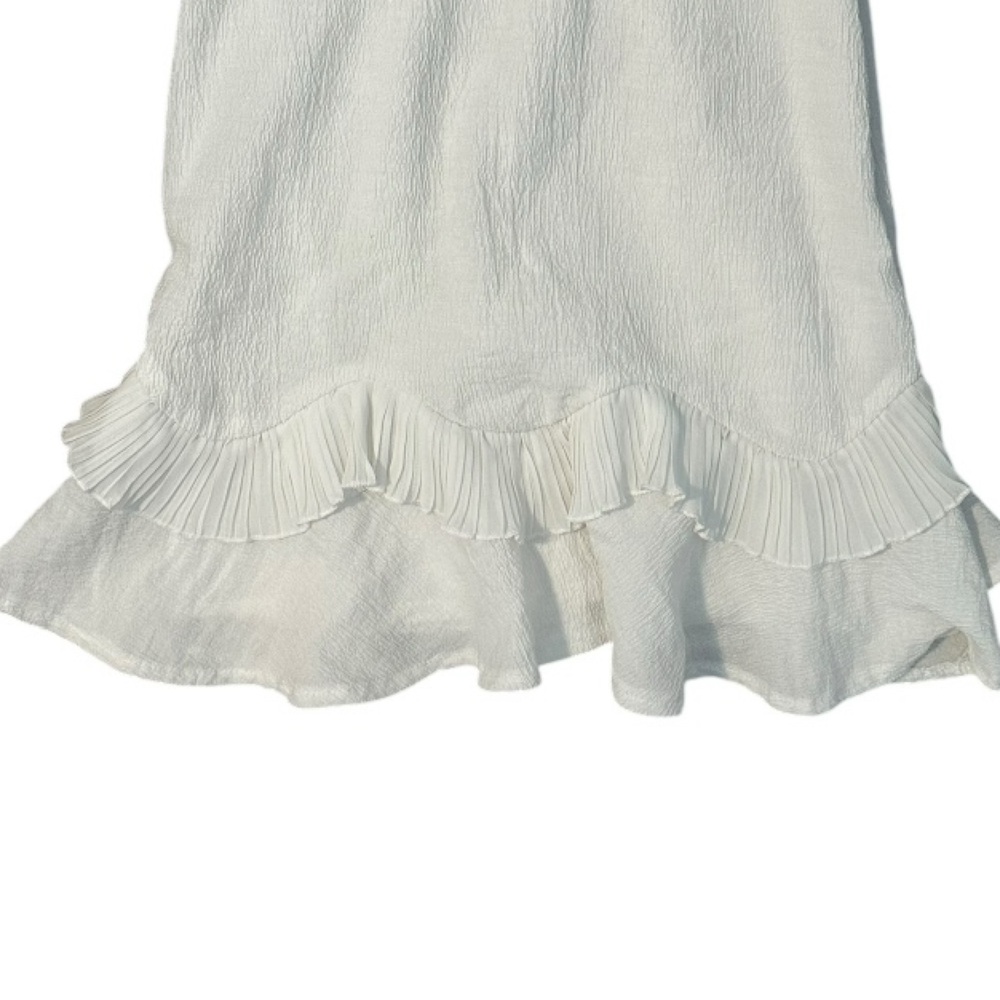 White Ruffle Dress - Picture 3 of 6